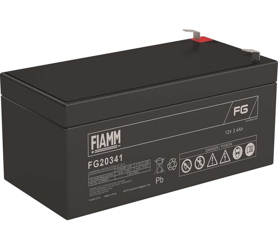 Изображение товара Аккумуляторная батарея 12В, 3.4 А*ч FIAMM FG20341