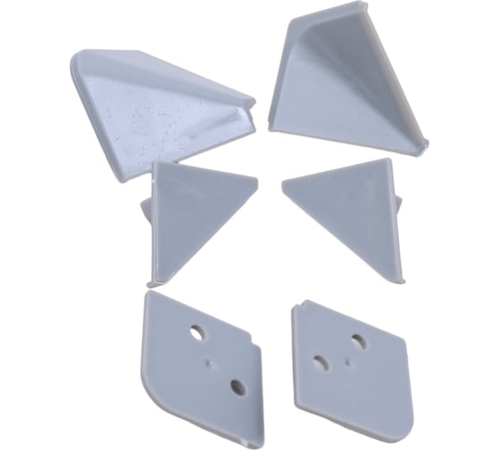 Изображение товара Фурнитура к плинтусу для столешниц Волшебная палочка пвх 25x25 мм серый УТ000077833