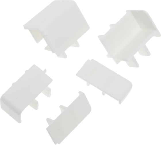 Изображение товара Фурнитура к плинтусу для столешниц Волшебная палочка прямоугольный пвх 25x10 мм белый УТ000077837