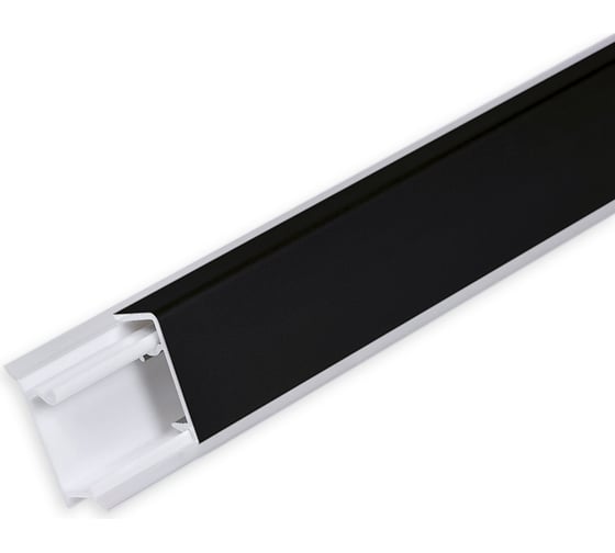 Изображение товара Плинтус для столешниц Волшебная палочка прямоуольный алюминий 25x10 мм 3.05 м черный УТ000077824