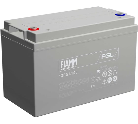 Изображение товара Аккумуляторная батарея 12 В, 100 Ач FIAMM 12FGL100
