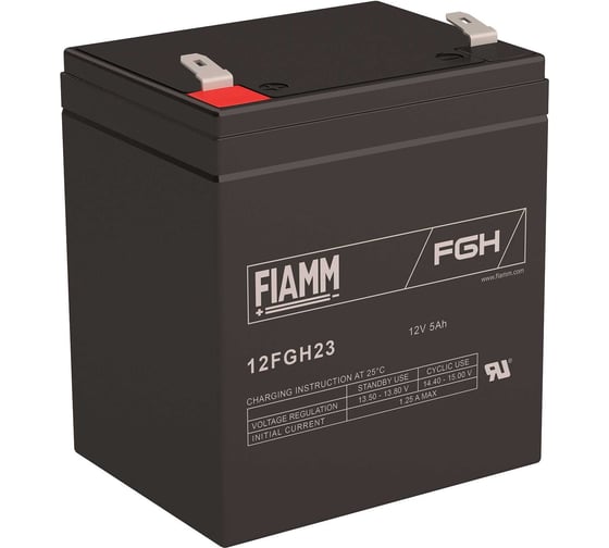 Изображение товара Аккумуляторная батарея 12 В, 5 Ач FIAMM 12FGH23