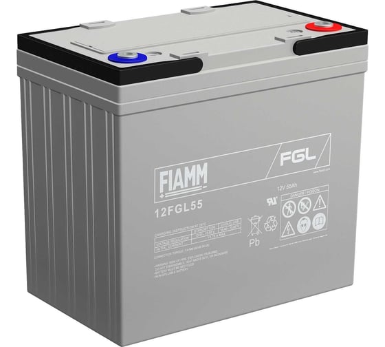 Изображение товара Батарея аккумуляторная 12 В, 55 Ач FIAMM 12FGL55