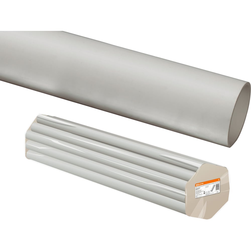 Труба пвх TDM ELECTRIC 50мм, 21м, гладкая, жесткая SQ0404-0006