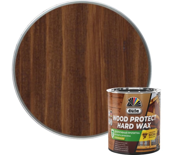 Изображение товара Пропитка Dufa WOOD PROTECT HARD WAX ореховое дерево, 0.75 л МП00-010447