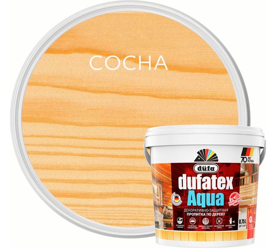 Изображение товара Пропитка Dufa TEX-AQUA сосна, 0.75 л Н0000003489