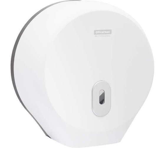 Изображение товара Диспенсер для туалетной бумаги в рулонах OfficeClean professional abs-пластик, механический, белый 274672
