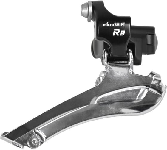 Изображение товара Передний переключатель MICROSHIFT FDR252B, 46-52T, 2звезды, н.тяга, хомут 34.9, ChainLine 43.5mm шоссе HQ-0010367