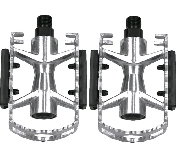 Изображение товара Педали Feimin FP-961Alu, 106х77мм, база алюминий, стальная ось, рамка алюм, 377гр, серебристые H000013475