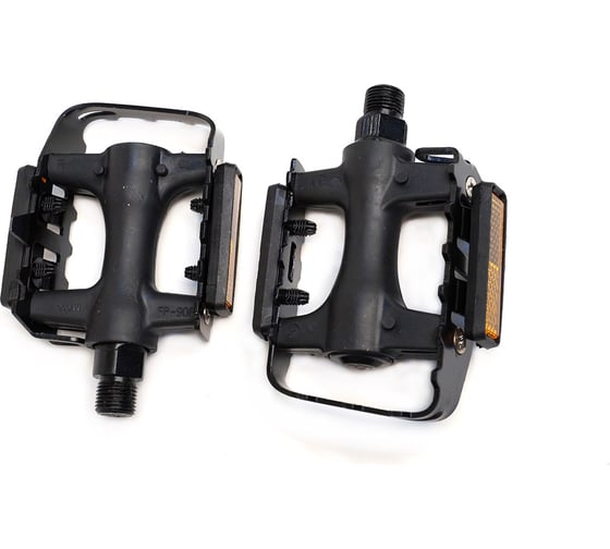 Изображение товара Педали Feimin FP-906, 105х81мм, база пластик, стальная ось, рамка сталь, 403гр, черные H000008014