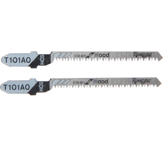 Изображение товара Пилки для лобзиков по дереву, фигурный рез, HCS, 50/75x1.4 мм, 2 шт ТУНДРА 7347458