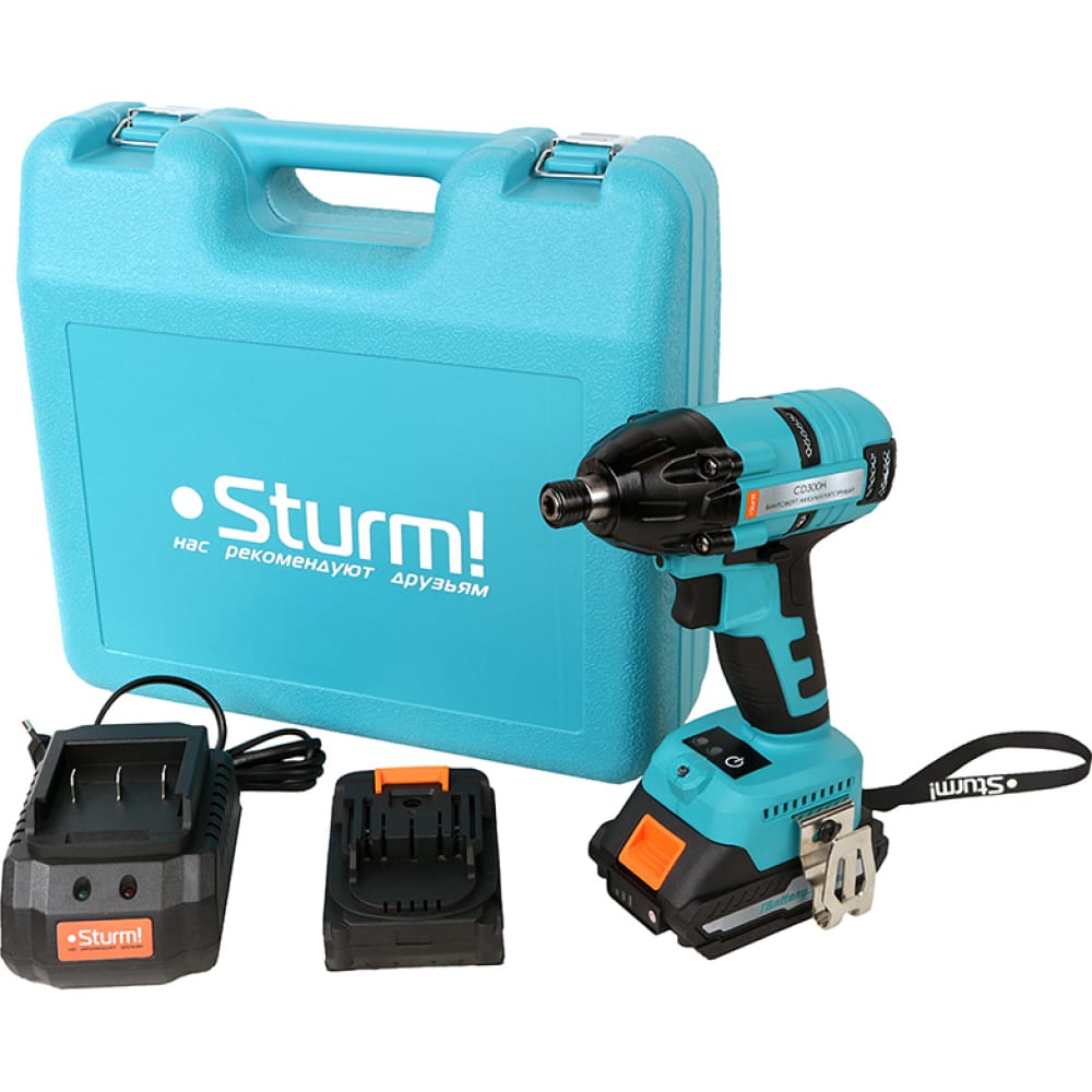Аккумуляторного винтоверт Sturm зарядное устройство sturm sbc1821 18 в 2 а 2 а ч li ion 1batterysystem sbc1821