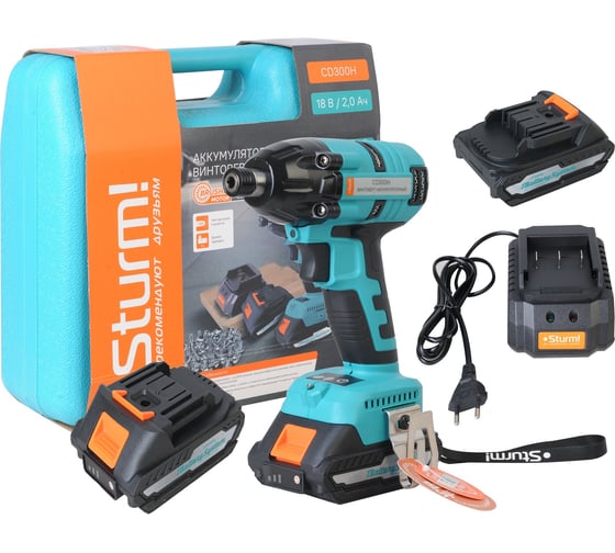 Изображение товара Аккумуляторный винтоверт Sturm CD300H