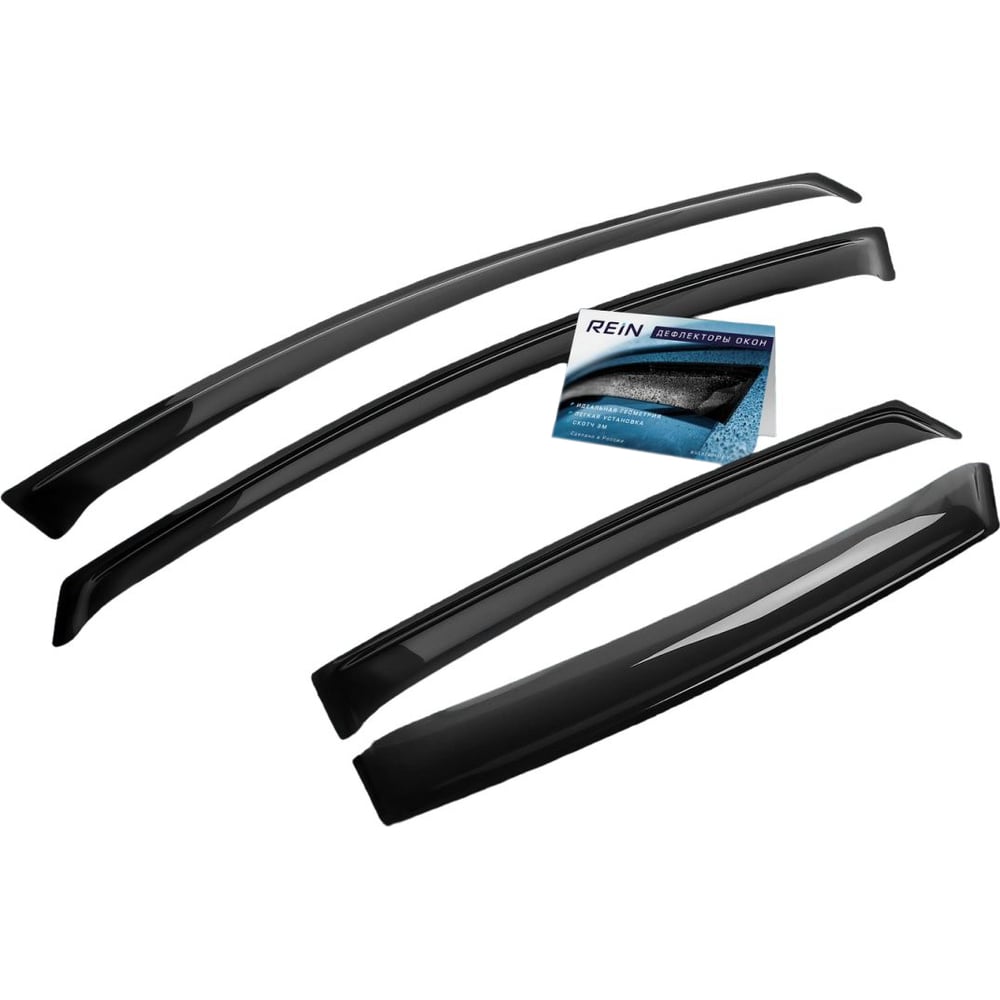 Изображение товара Дефлекторы окон накладные TOYOTA RAV4 V (ХА50) 2018-, кроссовер, 4 шт, клейкая лента Rein REINWV1144