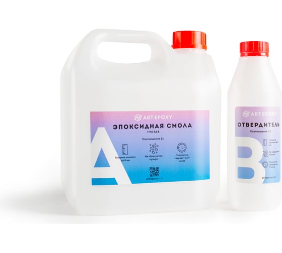 Изображение товара Эпоксидная смола для творчества густая ArtEpoxy 3 кг 21662