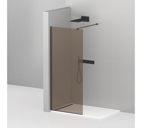 Изображение товара Душевая перегородка Cezares LIBERTA-L-1-90-120-BR-NERO