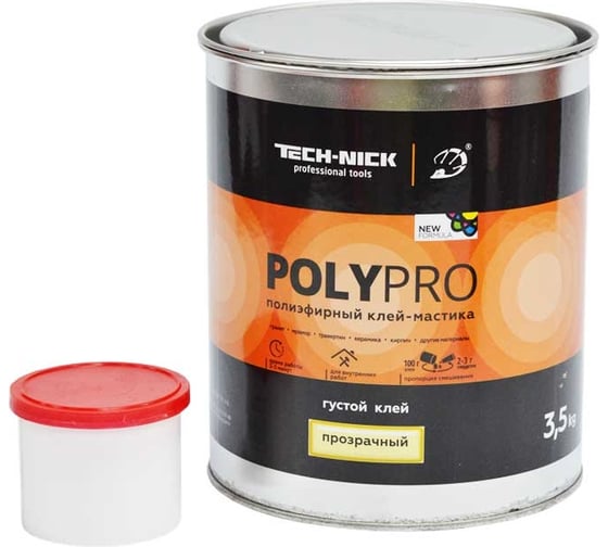 Изображение товара Клей полиэфирный TECH-NICK PolyPro (медовый/густой) 3,5 кг 170.210.147