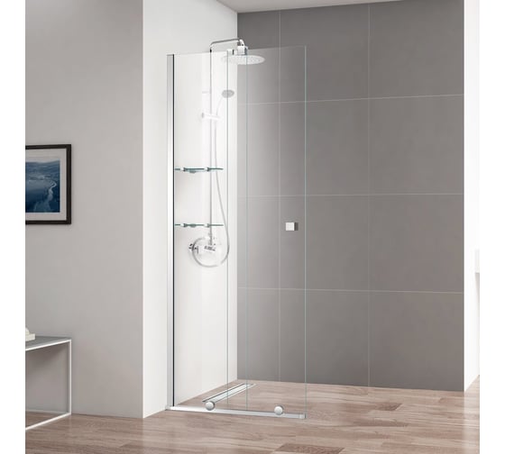 Изображение товара Душевая перегородка Cezares STREAM-BF-1-80-C-Cr