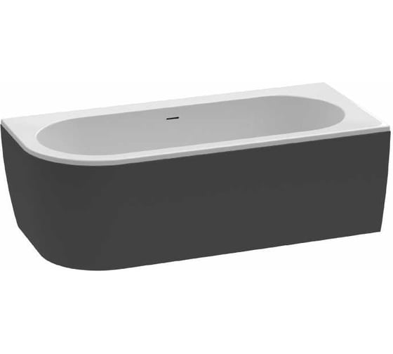 Изображение товара Акриловая ванна Cezares SLIM CORNER-180-80-60-R-NERO-SET