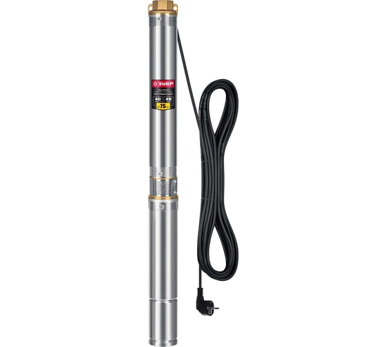 Изображение товара Центробежный скважинный насос ЗУБР НСЦ-75-40