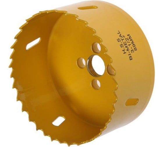 Изображение товара Коронка биметаллическая с дополнительной фиксацией 89 мм, M16 ТУНДРА 7351949