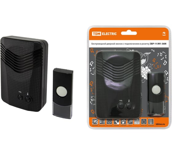 Изображение товара Беспроводной звонок TDM ELECTRIC ЗБР-11/М1-36М SQ1901-0010