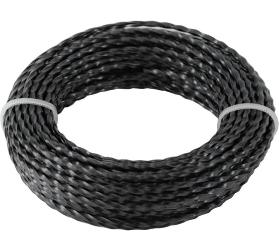 Изображение товара Леска Gold 3 мм, 10 м, витой квадрат для триммера POLYAGRO 7704430