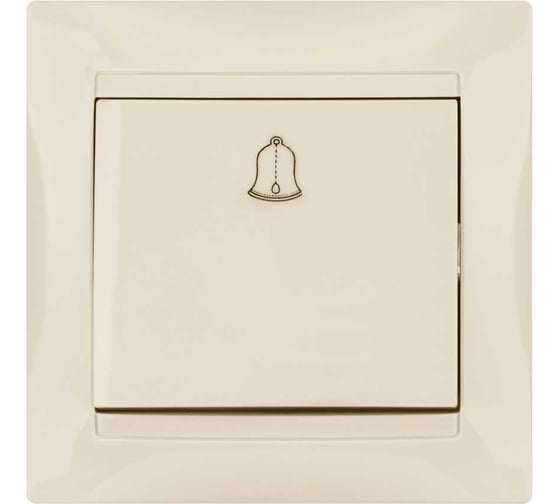 Изображение товара Звонковая кнопка TDM ELECTRIC слоновая кость Лама SQ1815-0108