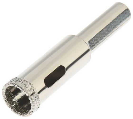 Изображение товара Сверло алмазное по стеклу и керамике, трехгранный хвостовик, 14x65 мм ТУНДРА 1935833