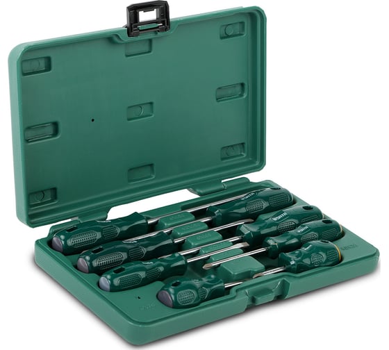 Изображение товара Комбинированный набор крестовых и плоских отверток 8шт серия А SATA 09306