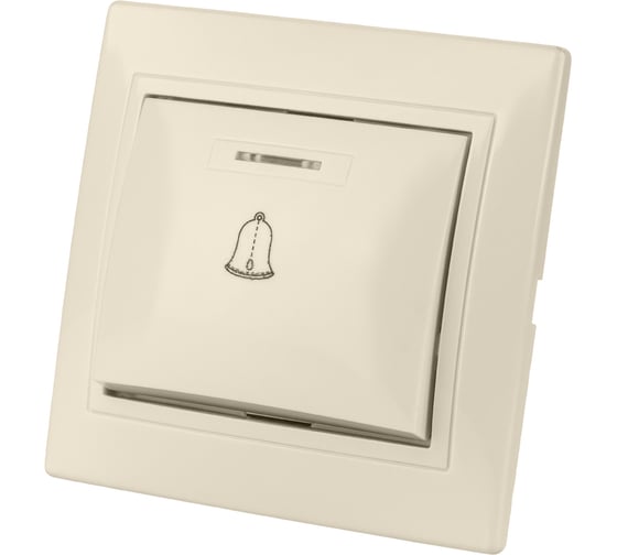 Изображение товара Звонковая кнопка с подсветкой TDM ELECTRIC слоновая кость Таймыр SQ1814-0110