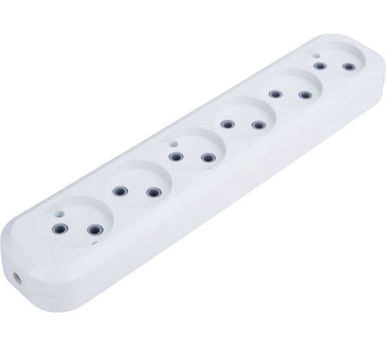 Изображение товара Розеточная колодка TDM ELECTRIC 6 гнезд 10А белая SQ1806-0038