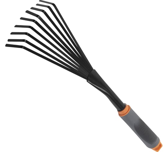 Изображение товара Веерные грабли POLYAGRO 9-зубые, обрезиненная эргономичная рукоятка 7661309