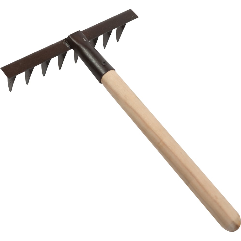 Изображение товара Грабли POLYAGRO 8-зубые с деревянной рукояткой