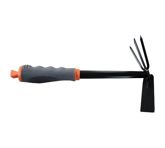 Изображение товара Комбинированная мотыжка POLYAGRO 3-зубая, обрезиненная эргономичная рукоятка 7661315