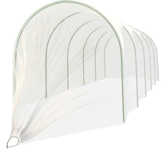 Изображение товара Парник POLYAGRO Gold 8 м, с металлическими дугами в ПВХ оболочке, спанбонд, 40 г/м2 7663208