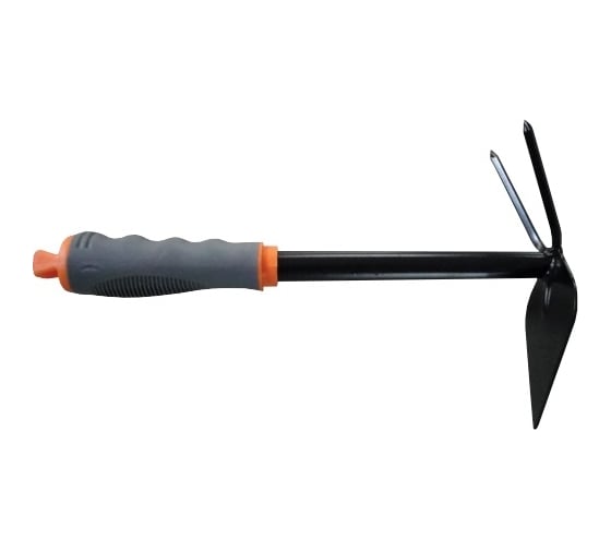Изображение товара Комбинированная мотыжка POLYAGRO 2-зубая, обрезиненная эргономичная рукоятка 7661312