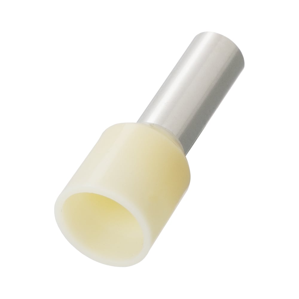 Изображение товара Наконечник-гильза TDM ELECTRIC Е10-12 10мм2 с изолированным фланцем 100шт SQ0512-0006