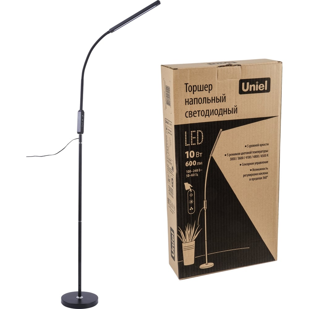 Изображение товара Напольный светодиодный торшер Uniel ulm-t619 10W регулируемый цвет