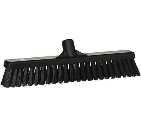 Изображение товара Щетка для подметания Vikan с комбинированным ворсом, 410 мм, мягкий и жесткий ворс, черный 31749