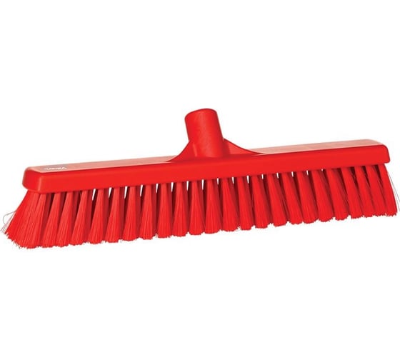 Изображение товара Щетка для подметания пола Vikan мягкая, 410 мм, мягкий ворс, красный 31794