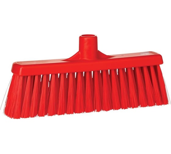 Изображение товара Щетка для подметания Vikan с прямой соединительной частью, 310 мм, средний ворс, красный 31664