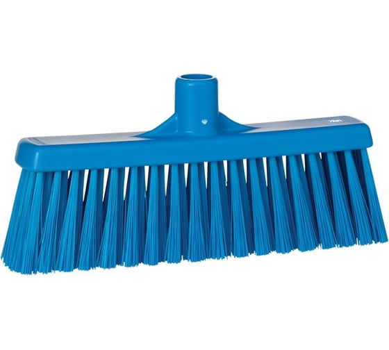 Изображение товара Щетка для подметания Vikan с прямой соединительной частью, 310 мм, средний ворс, синий 31663