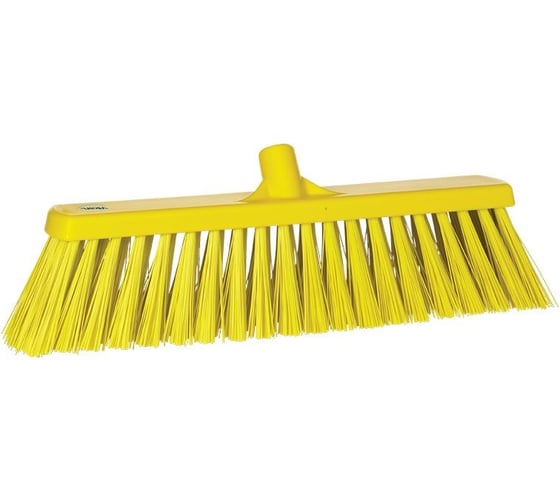 Изображение товара Щетка для подметания Vikan сверхпрочная, 530 мм, жесткий ворс, желтый 29206