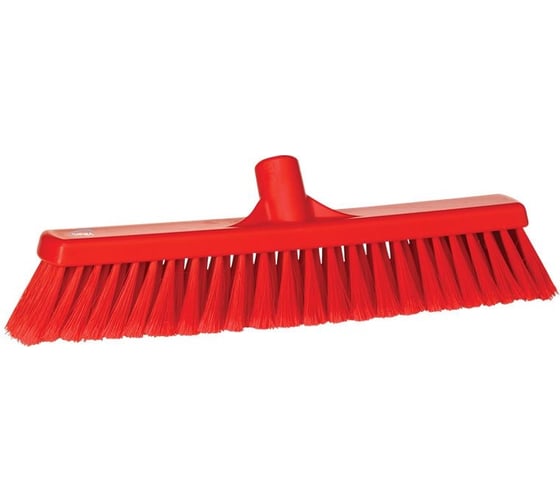 Изображение товара Щетка для подметания Vikan, 410 мм, мягкий и расщепленный ворс, красный 31784