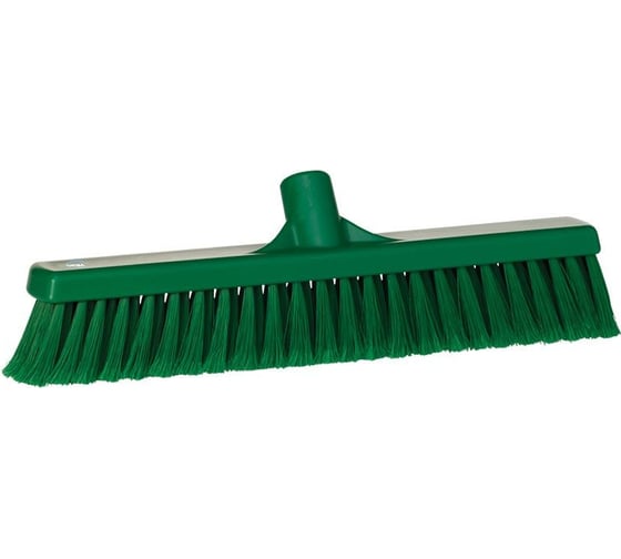 Изображение товара Щетка для подметания Vikan, 410 мм, мягкий и расщепленный ворс, зеленый 31782