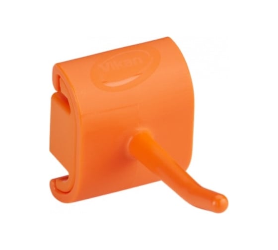 Изображение товара Гигиеничное настенное крепление и одинарный крюк Vikan 41,5 мм, оранжевый цвет 10127