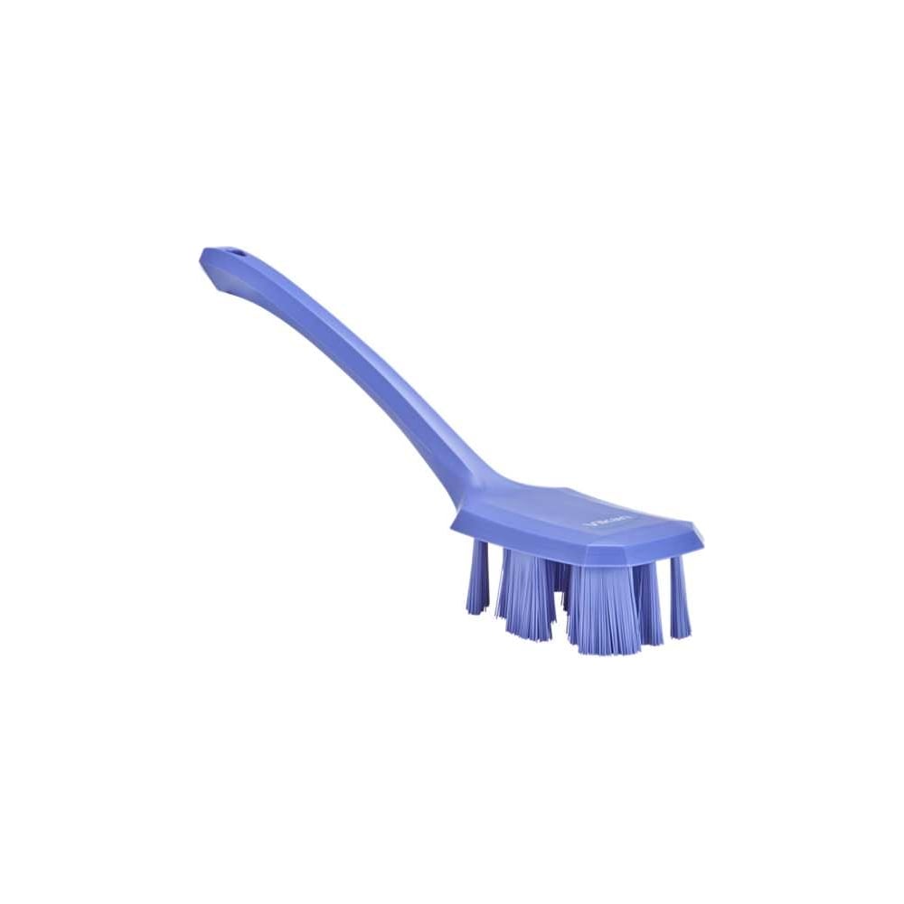 Изображение товара Щетка с длинной ручкой Vikan UST 395 мм жесткий ворс фиолетовая