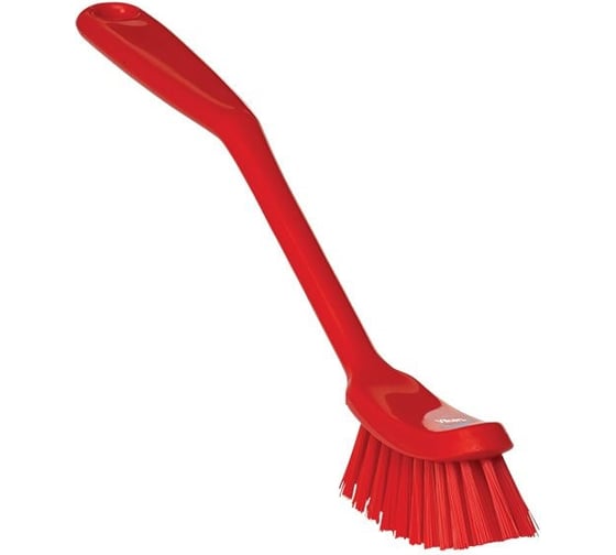 Изображение товара Щетка для мытья посуды Vikan малая, 290 мм, средний ворс, красный 42874