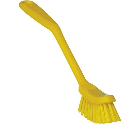 Изображение товара Щетка для мытья посуды Vikan малая, 290 мм, средний ворс, желтый 42876